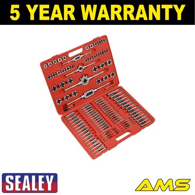 Sealey metrisches Gewindebohrer- & Schneideisen-Set 110-teilig AK30110