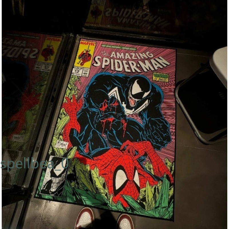 Alfombra Spider-man Veneno tapices alfombrillas de piso sala dormitorio alfombra de arrastre