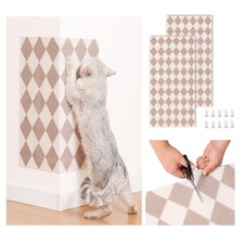 Anti-Scratch Cat Mat, Set of 2 39.4 x 15.8 Trimmable Self-