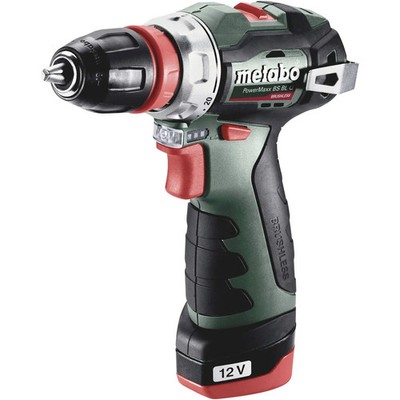 Metabo PowerMaxx Akku-Bohrschrauber Bohrschrauber 12V 2 Ah Li-Ion inkl. 2. Akku 