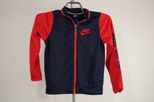 Nike Kids Size 7L Red  Navy Collared Zip Up Jacket