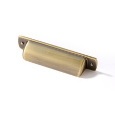 10 Pack 3" Drawer Pulls Brushed Antique Brass Cabinet Cup Pulls Kitchen Hardw