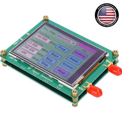 RF Signal Source Module 23.5MHz-6000MHz Frequency Generator Touch Screen PC C...