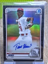 2020 Bowman Draft - Chrome Draft Picks Autographs Tink Hence #CDA-MH Black...