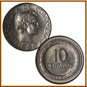 Colombia - 10 Centavos - 1969 - KM#226