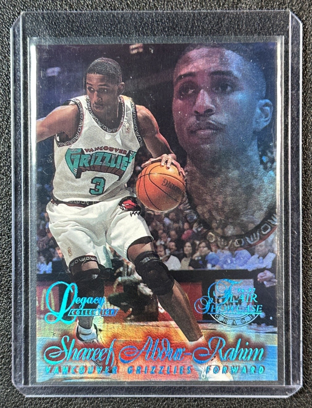 SHAREEF ABDUR-RAHIM 1996-97 FLAIR SHOWCASE #29 ROOKIE LEGACY COLL ROW 1 142/150
