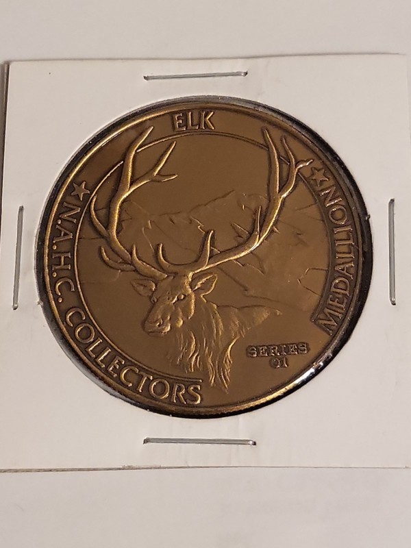 North American Hunting Club Big Game Collector's Series Elk 1.5" Bronze Medal