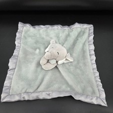 Carters Grey Elephant Plush Security Blanket Satin Trim Lovey 2022 PA8253