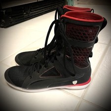 PUMA Ferrari Mujer 7.5 Bota Alta SF Negro Tenis Raro Archivo Y2K 305769-02