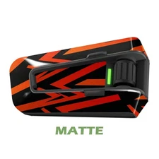 For Cardo Packtalk Edge Neo Pro Stickers Matte Wrap Decals Orange Maze