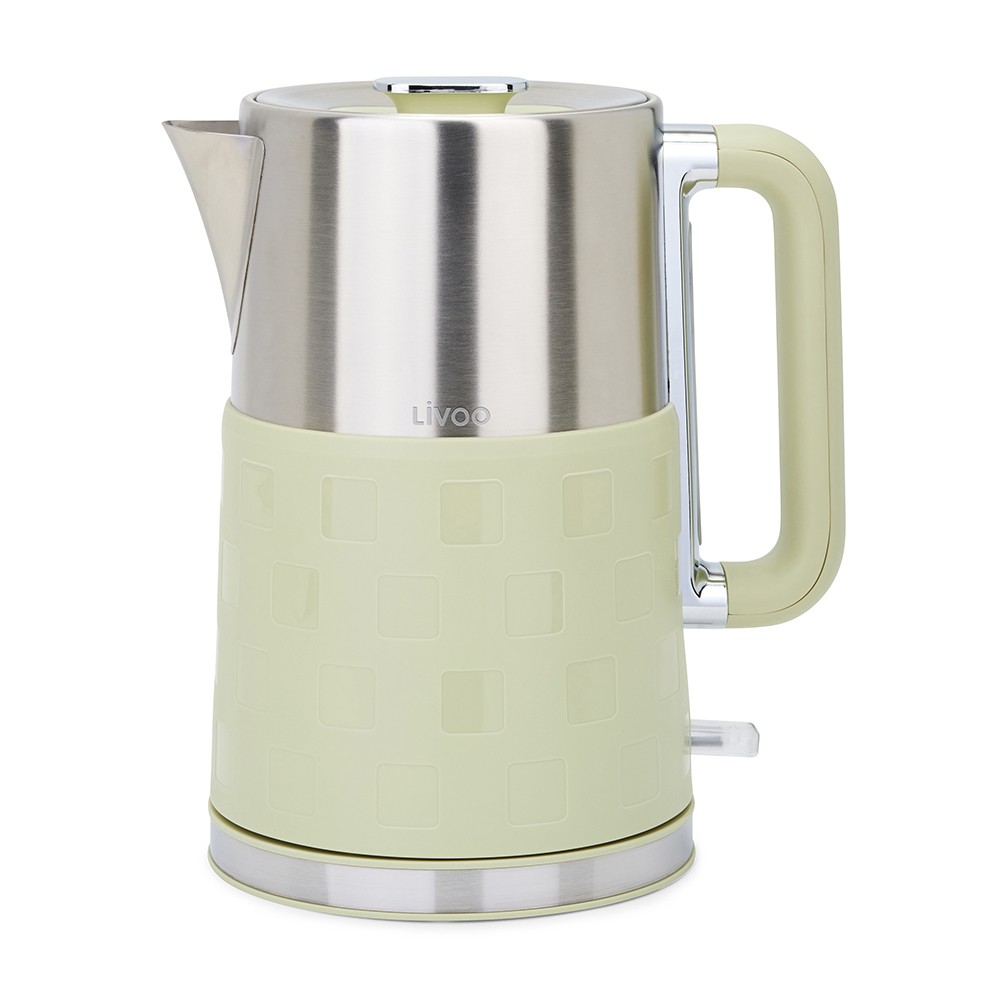 Bouilloire électrique Livoo 1.7L 2200W verte DOD204 pour la cuisine