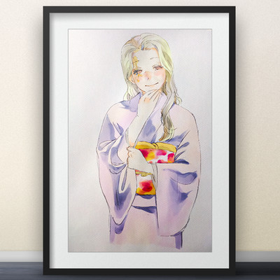 Hell's Paradise: Jigokuraku - Yui Watecolor by Yūji Kaku - 11x17 Poster