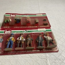 LGB G- SCALE PEOPLE FIGURES RAILROAD 2 Cards 10 People/dog. New Other