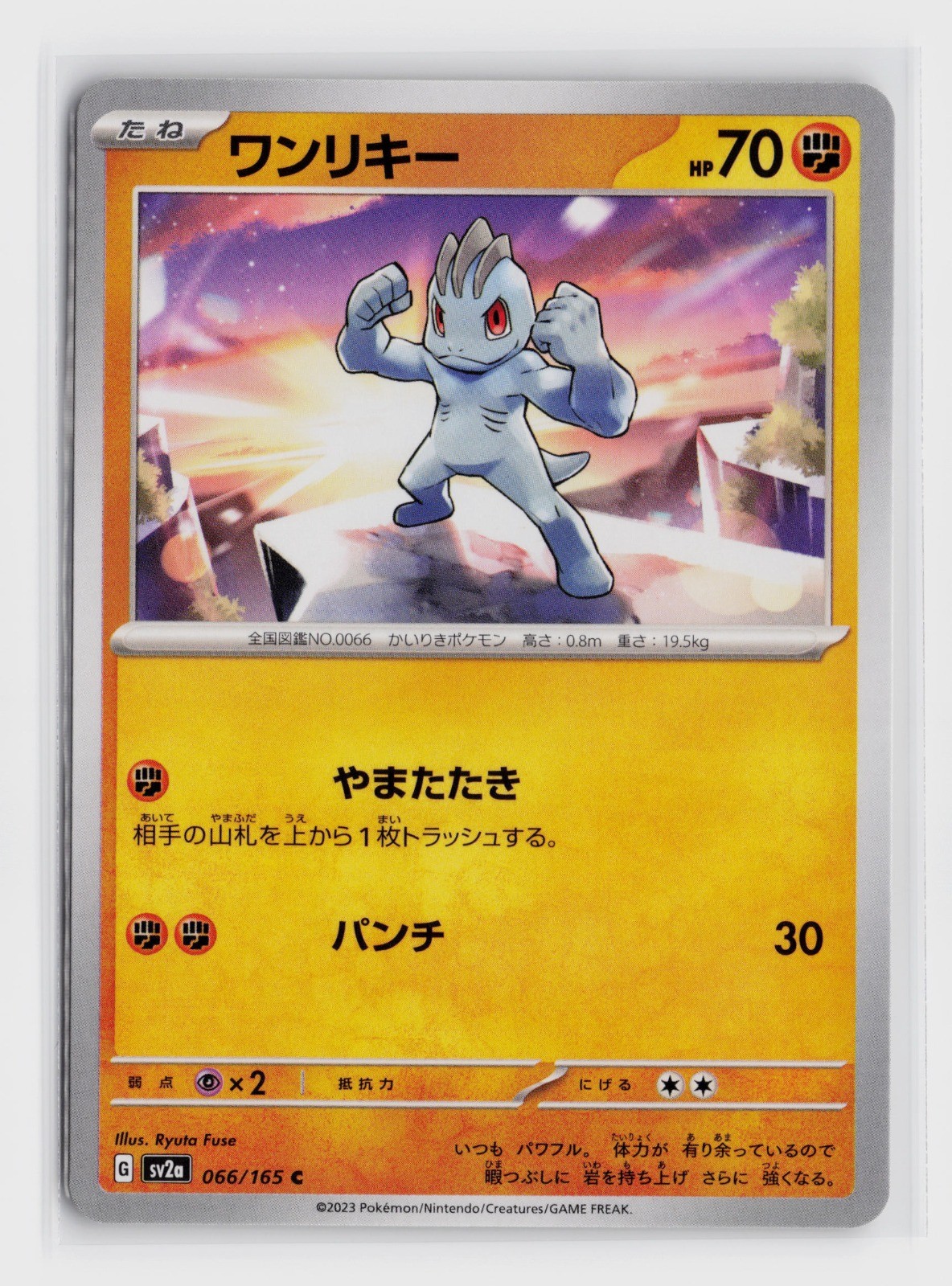Machop SV2a: Pokemon Card 151 #066/165 NM Pokemon TCG Common