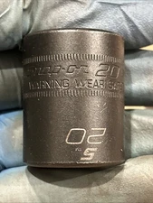 Snap-on Tools USA 1/2" Drive 20mm Metric 6pt Shallow Impact Socket IMML200