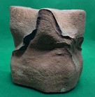 Natural Heavy  Red Rainbow sandstone sculpture candle stick holder  Beautiful — photo 4