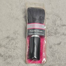 Essential Tools Powder Brush Black Bristles Matte Finish Makeup Blending Tool