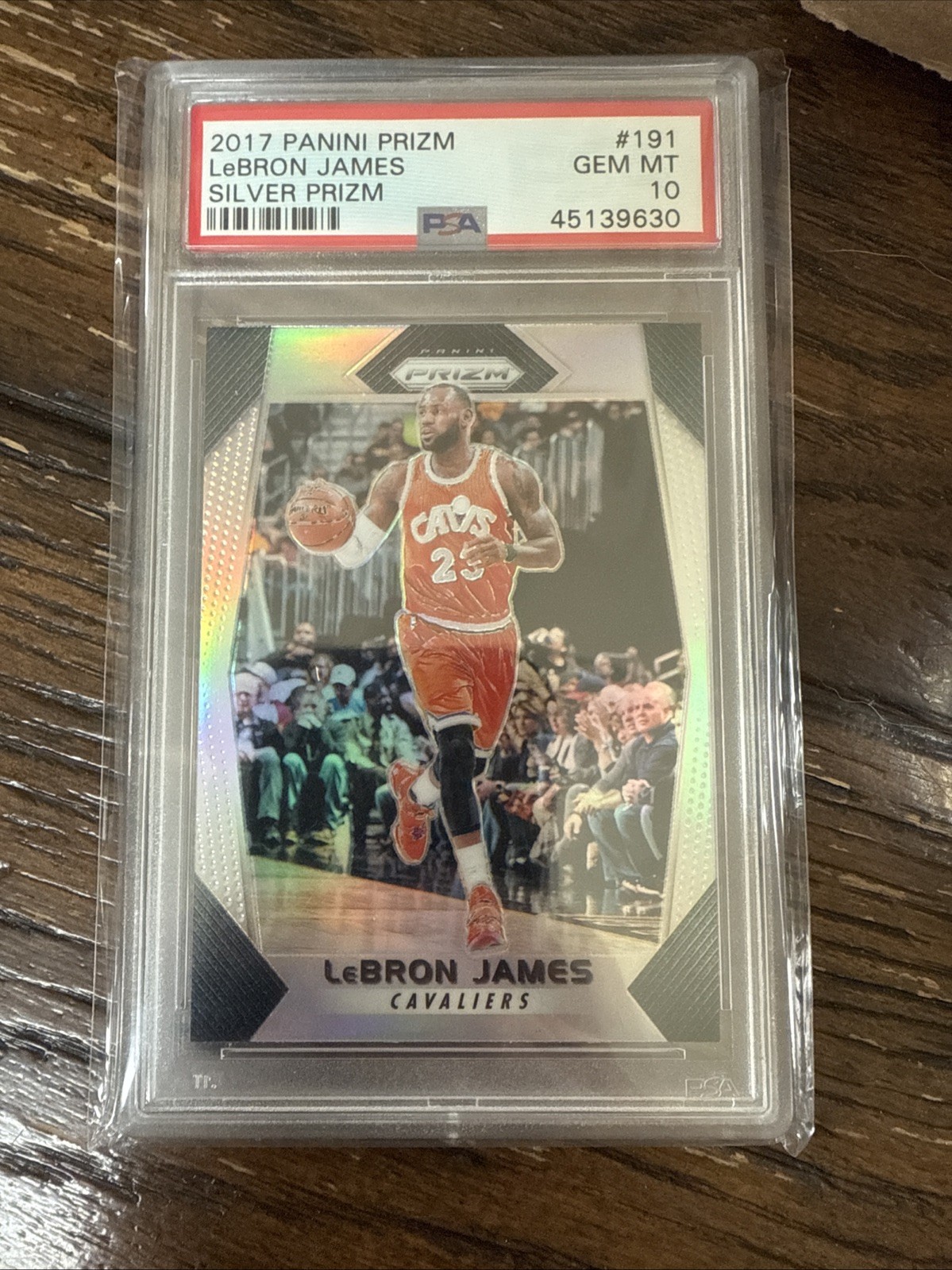 2017-18 Panini Prizm Lebron James Silver Prizm PSA 10