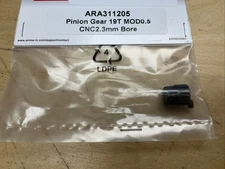 ARRMA Pinion Gear 19T 0.5 MOD CNC 2.3mm Bore ARA311205