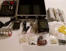 Tattoo Lot Equipment Wires Power Supply Paddle, Ink , Tattoo Guns Etc....