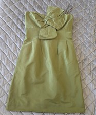J.Crew Strapless Green Silk Size 2 Cocktail Dress