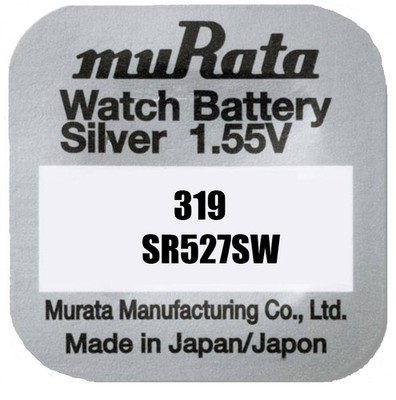 3 x Murata eh. Sony 319 SR527SW SR64 Uhren Batterie Knopfzelle Silberoxid 1,55V
