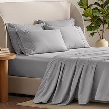 Bare Home Hotel Luxury Queen Sheet Set Extra Soft - 6 Piece Set - Deep Pockets