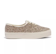 Keds Womens' Point Glitter Cel Gold Size US 8