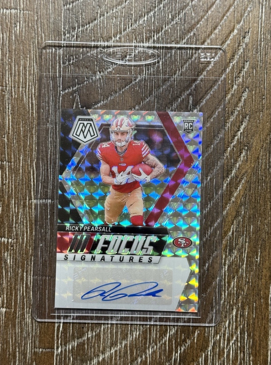 2024 Mosaic - In Focus Rookie Signatures Ricky Pearsall No. IF-RPL Silver Prizm