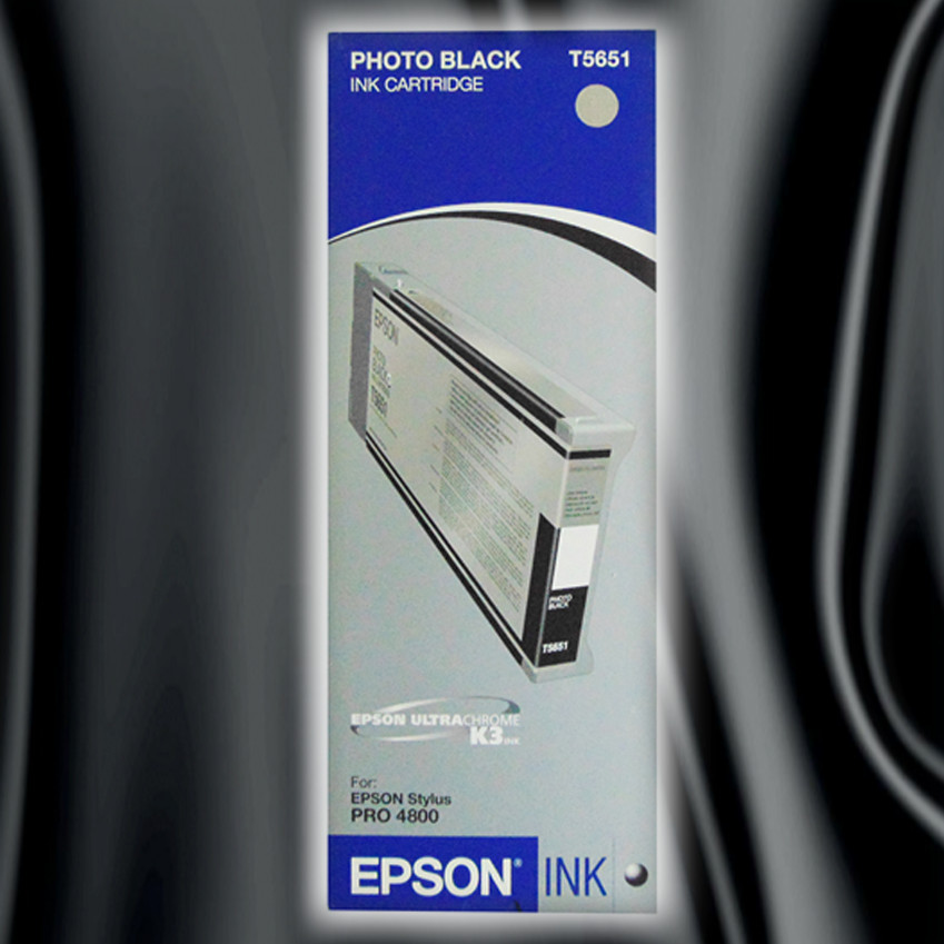 Encre Epson T5651 Noir Photo Originale, la norme d'excellence pour Stylus Pro 4880