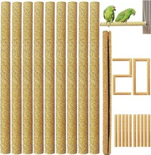 20Pcs Sand Perch Covers for Bird - Bird Perchs Covers 7.5" Long X 3/8" Diameter