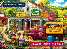 Puzzles for Adults 500 Pieces,Rural Farm Scenery Jigsaw Puzzles for Seniors