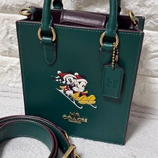 COACH Disney Collaboration Leather Bag Mickey Minnie