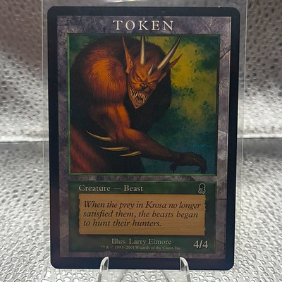 Magic: The Gathering Beast Token - (ODY) Magic Player Rewards 