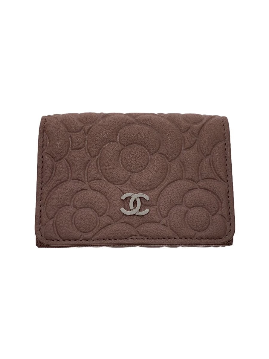 Chanel Tri-Fold Camellia CC Pink Pre-Loved Wallet AP0116