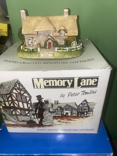 Memory Lane Cottages Figurine Peter Tomlins #57 Cherry Tree Farm New - Picture 4 of 8