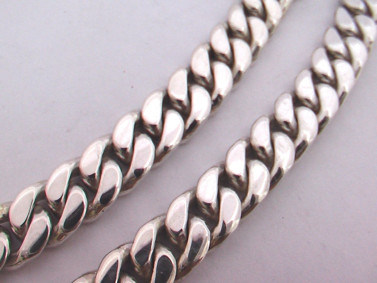 925 Sterling Silver Curb Chain/ KIHEI 87g- 94g, 45cm