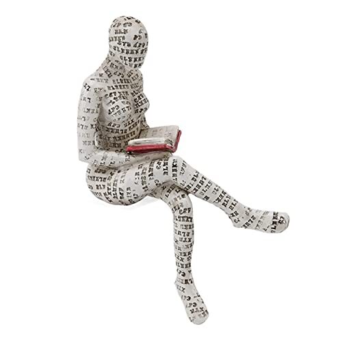 Cyrank Statuetta Ufficio Donna Lettura | Scultura Resina Professionale