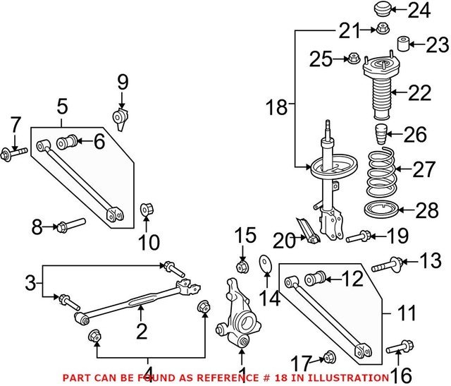 TOYOTA OEM 1315 Venza Rear Suspensionstrut 48530A9745 for sale online