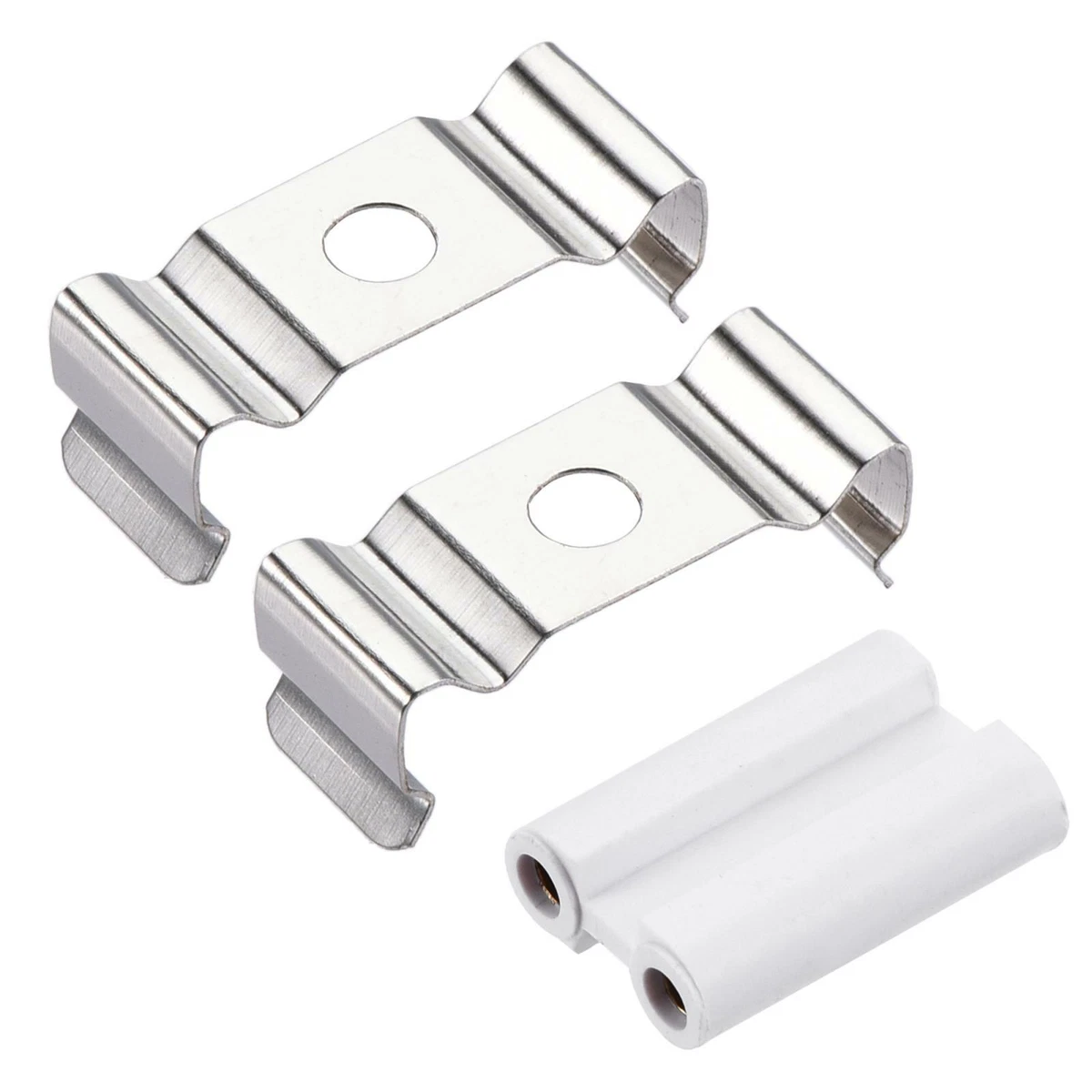 T4 Clips Bracket LED Fluorescent Tube Holder with 2 Pin Connectors