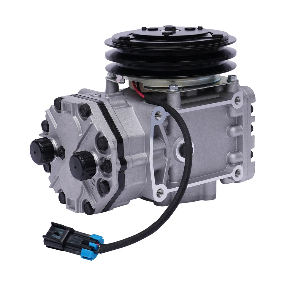 A/C Compressor York Style For Freightliner Peterbilt Kenworth ET210L-25237C NEW Foto 3 de 4