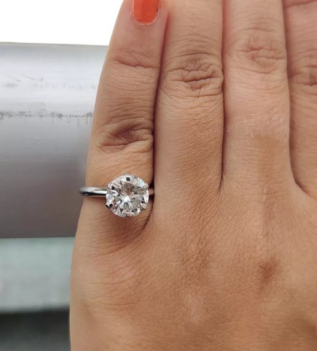 9mm sale moissanite ring