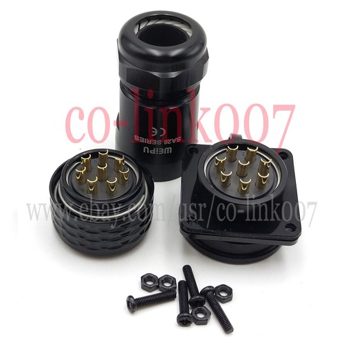 WEIPU SA28 25A 8Pin IP67 Waterproof Connector,Industrial Power Connector - Picture 3 of 7