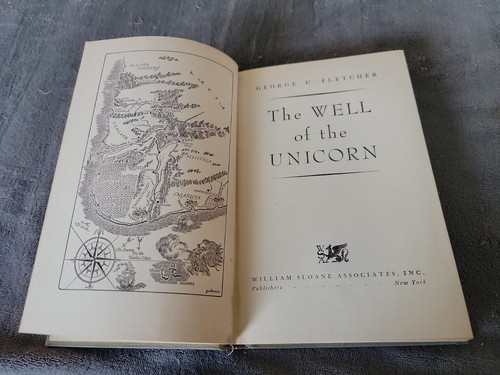 1948 Well of Unicorn George Fletcher HC Book DJ 1st Ed William Sloane Publishing - Picture 4 of 9