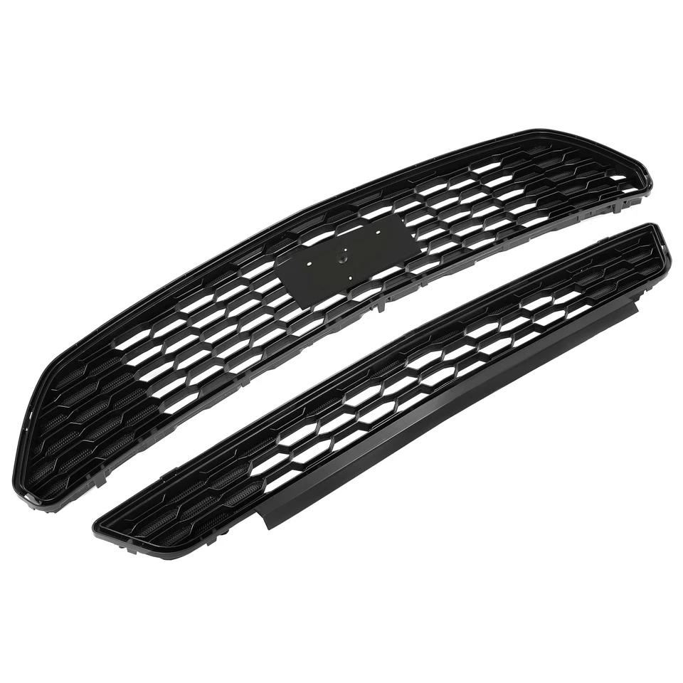 Kit de repuesto de rejilla de parachoques delantero superior e inferior Fit Ford Mustang 2015-2017 Foto 4 de 4