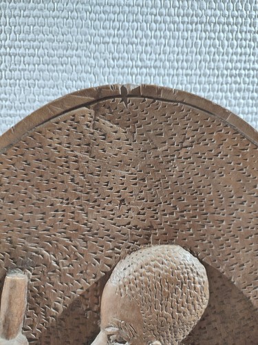 Sublime tableau africain, Gravure sur bois, Bois sculpté - Picture 11 of 19