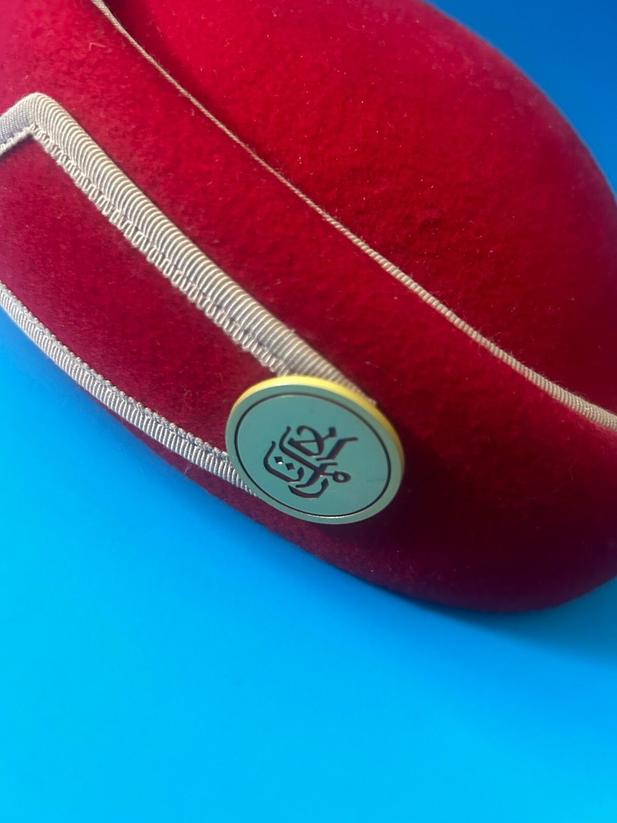 Near Mint Emirates Cabin Crew Flight Attendant Hat -Size Large