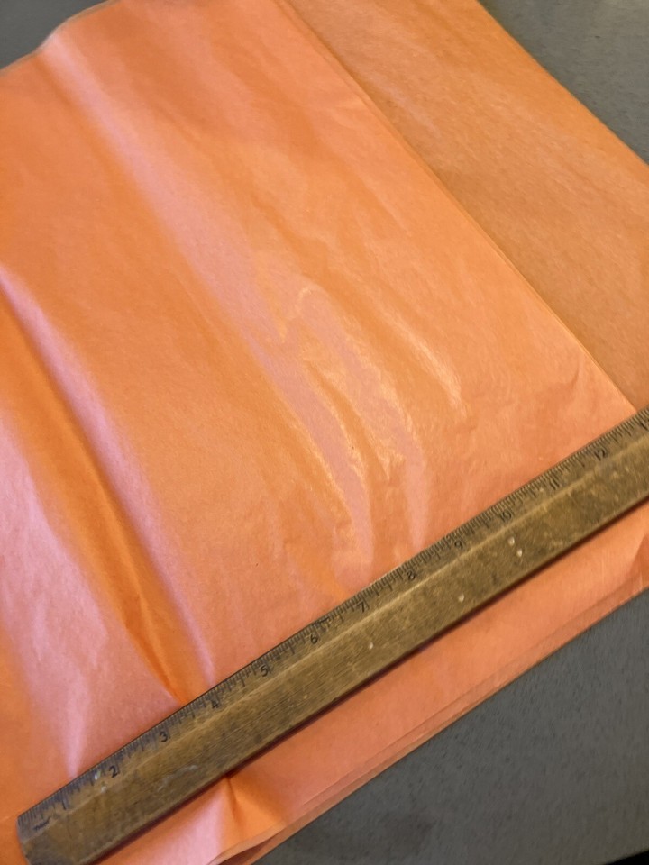 Orange Vintage Esaki Japanese Tissue Covering For Balsa Silk Dope Model