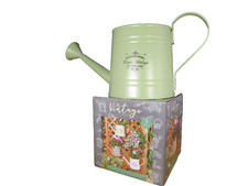 Image of New The Vintage Collection Green Half Watering Can Wall Planter Inc Handle+Spout