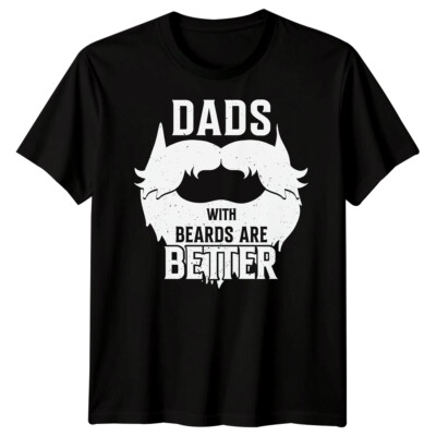 Lustiges Herren-T-Shirt Bärte Vatertag Tee Bester Papa aller Zeiten Papa Leben Papa Geschenk #FD